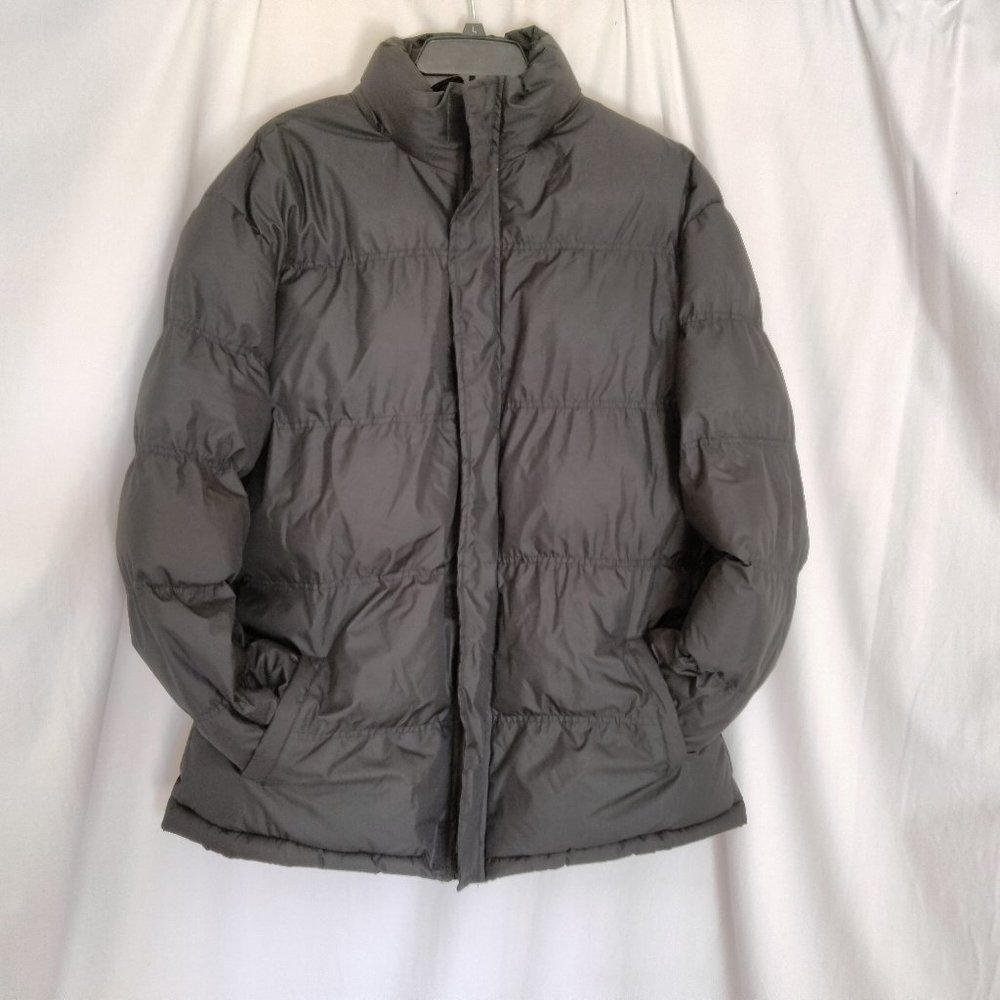 Lion Force Men's Black Full Zip Long Sleeve Puffer Jacket Size Medium
